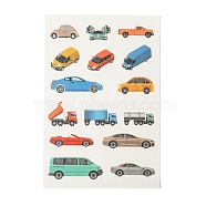 Paper Picture Stickers, for Children, Window Sticker Decorations, Car, Colorful, 12x8x0.01cm(DIY-F025-F01)