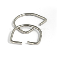 304 Stainless Steel Bag Accessories, Stainless Steel Color, 24x28.5x2.2mm(STAS-D431-39)