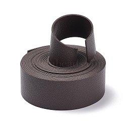 PU Leather Cord, Flat, Coconut Brown, 3x0.18cm, 3m/roll(DIY-GF0003-52A)
