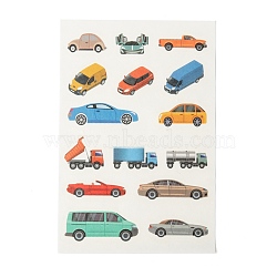 Paper Picture Stickers, for Children, Window Sticker Decorations, Car, Colorful, 12x8x0.01cm(DIY-F025-F01)