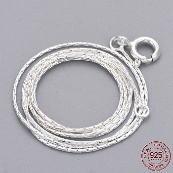 925 Sterling Silver Neckless, with 925 Stamp, Silver, 18.7 inch(47.5cm)