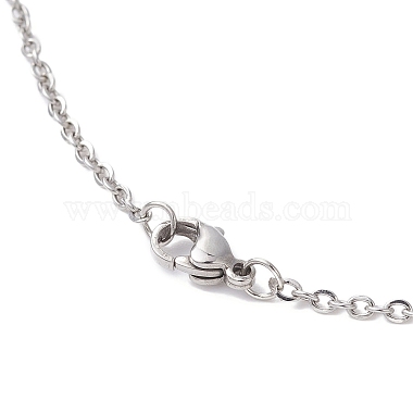 Handcuff with Word Freedom Alloy Pendant Necklace(NJEW-JN04470)-6