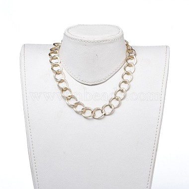 Алюминиевые каркасные цепи ожерелья(NJEW-JN02797-02)-4