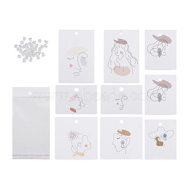 Rectangle Paper Earring Display Cards