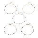 Natural Gemstone & Pearl Beaded Necklace(NJEW-JN03894)-1