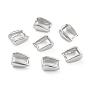 Platinum Sterling Silver Snap on Bails(STER-Z001-016A-P)