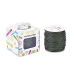 Waxed Cotton Cords, Dark Olive Green, 1mm, about 100yards/roll(91.44m/roll), 300 feet/roll(YC-JP0001-1.0mm-268)