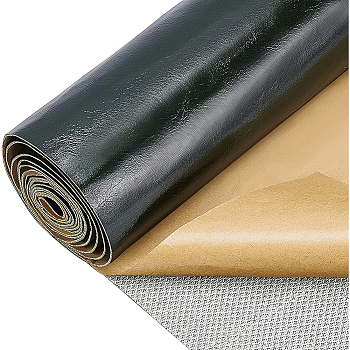 Self-adhesive PVC Leather, Sofa Patches, Car Seat, Bed Leather Repair Subsidies, Dark Olive Green, 137.6x30.2x0.1cm