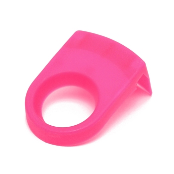 Plastic Beer Cup Buckle, Fuchsia, 81x55.5x36mm, Inner Diameter: 33mm