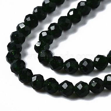Synthetic Green Goldstone Beads Strands(G-N328-44)-3