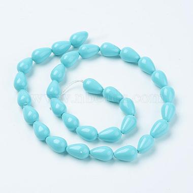 12mm SkyBlue Drop Shell Pearl Beads