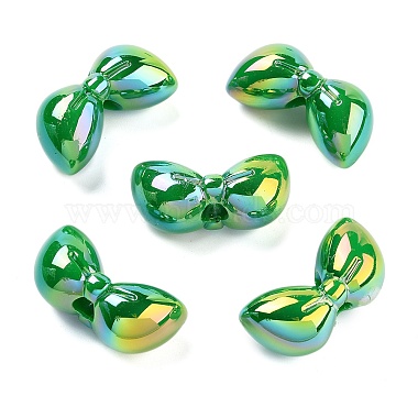 Medium Sea Green Bowknot Acrylic European Beads