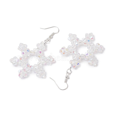 pendientes colgantes de cristal con forma de copo de nieve(EJEW-TA00474)-4