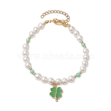 WhiteSmoke Clover Shell Bracelets