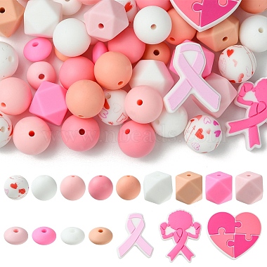 Silicone Focal Beads Set(SIL-YW0001-48)-1