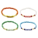 Glass Seed Beaded Stretch Bracelet for Women(BJEW-JB09577)-1