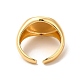 Rack Plating Brass Bear Open Cuff Rings(RJEW-C050-04G)-3