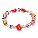 Faceted Glass Beads Stretch Bracelets(BJEW-Q997-005-RS)-2