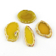 Dyed Mixed Shape Natural Agate Gemstone Big Pendants(G-R300-06)-1