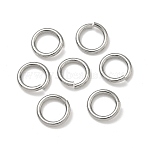 Tarnish Resistant 304 Stainless Steel Open Jump Rings, Saw Cut Round, Stainless Steel Color, 10x1.5mm, 15 Gauge, Inner Diameter: 7mmr, Hole: 7mm(STAS-R065-43)
