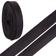 Stain Ribbon, Piping Strips for Clothing Decoration, Black, 3/4 inch(19mm), about 3.83 Yards(3.5m)/pc(SRIB-WH0073-36B)