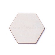 Wood Cabochons, Hexagon, BurlyWood, 52x59.5x2.5mm(WOOD-I004-55H)