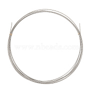 430 Stainless Steel Wire, Twist Round, for Jewelry Making, Stainless Steel Color, 18 Gauge, 1mm, about 9.84 Feet(3m)/Roll(TWIR-WH0008-02P)