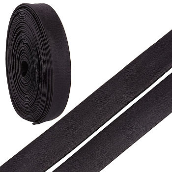 Stain Ribbon, Piping Strips for Clothing Decoration, Black, 3/4 inch(19mm), about 3.83 Yards(3.5m)/pc