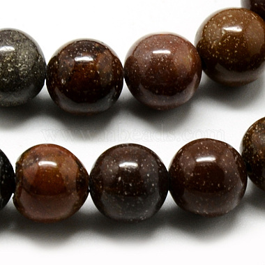 Chapelets de perles en mokaite naturel(G-Q462-48-6mm)-2