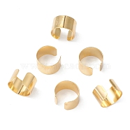 304 Stainless Steel Clip-on Earrings, Cuff Earrings, Real 18k Gold Plated, 10x6mm(X-STAS-H152-02G)