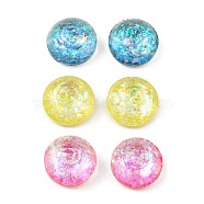 Resin Imitation Opal Cabochons, Faceted Cone, Mixed Color, 9x4.5mm(RESI-H148-08C)
