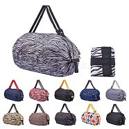 Polyester Portable Shopping Bag, Collapsible Shopping Bag, High-capacity, White, 81~81.5x7.8~80x0.7~0.8cm(ABAG-SZC0008-02B)