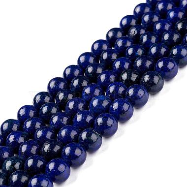 Natural Lapis Lazuli Round Beads Strands(G-I181-10-10mm)-3
