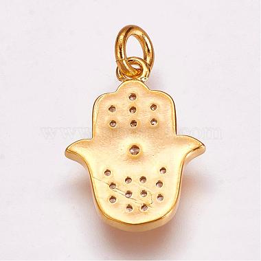 Pendentifs avec zircon cubiques à micro-pavés en laiton(ZIRC-G099-39G)-2