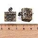 Brass Prayer Box Pendants(KK-24X16-AB)-3