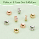 Elite 30Pcs 3 Colors Brass Micro Pave Cubic Zirconia Beads(KK-PH0005-92)-4