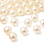 ABS Plastic Imitation Pearl Round Beads, White, 20mm, Hole: 2.5mm(X-SACR-S074-20mm-A41)