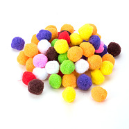 30mm Multicolor Assorted Pom Poms Balls About 250pcs for DIY Doll Craft Party Decoration, Mixed Color, 30mm, about 250pcs/bag(AJEW-PH0001-30mm-M)
