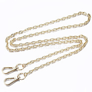Bag Chains Straps, Brass Mariner Link Chains, with Alloy Swivel Clasps, for Bag Replacement Accessories, Light Gold, 116x0.7cm(KK-S361-005KC)