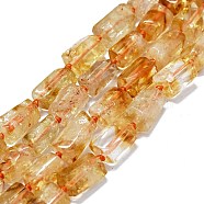 Natural Citrine Beads Strands, Nuggets, 10~13x7~8mm, Hole: 0.8mm, about 28~30pcs/strand, 15.75''(40cm)(G-O170-113)