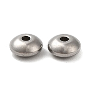 201 Stainless Steel Beads Spacers, Rondelle, Stainless Steel Color, 8x4mm, Hole: 2mm(STAS-K146-068-8mm)