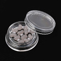 Frosted Plastic Cabochons Nail, Nail Art Decoration Accessories for Women, Bowknot, Gray, 12x8.5x3.8mm(MRMJ-I001-01D)