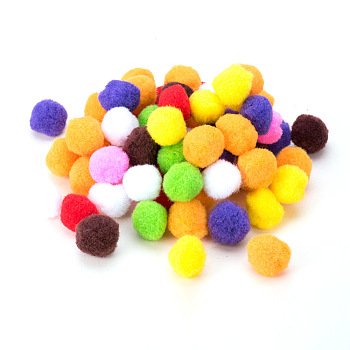 30mm Multicolor Assorted Pom Poms Balls About 250pcs for DIY Doll Craft Party Decoration, Mixed Color, 30mm, about 250pcs/bag
