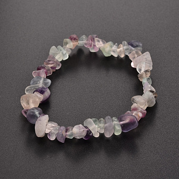 Natural Gemstone Beaded Stretch Bracelets, Inner Diameter: 1-7/8~2 inch(4.8~5.2cm)