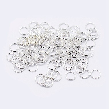 925 Sterling Silver Saw Cut Open Jump Rings(STER-F036-02S-1x5mm)-1