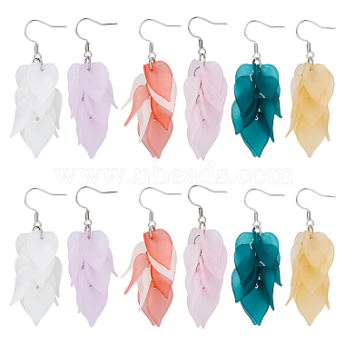 Mixed Color Acrylic Earrings