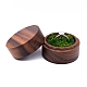 boîtes de rangement rondes en bois pour anneaux(PW-WG32375-05)-1