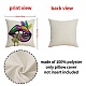 Mardi Gras Carnival Theme Linen Pillow Covers(AJEW-H146-02A)-6