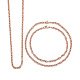 6 pièces 3 ensembles de fabrication de bijoux de chaîne de câble d'acier inoxydable de style 304(MAK-LS0001-01RG)-2