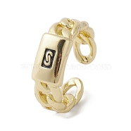 Brass Adjustable Rings, Rectangle, Real 18K Gold Plated, Inner Diameter: 17.2mm(RJEW-K257-71G)